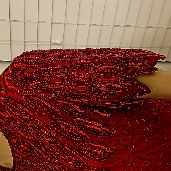 Red Sequin Dress - Picture 4 of 7